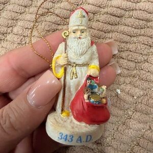 Russ Berrie Santa‎ Through the Ages 343 AD Saint Nicholas Ornament Vintage